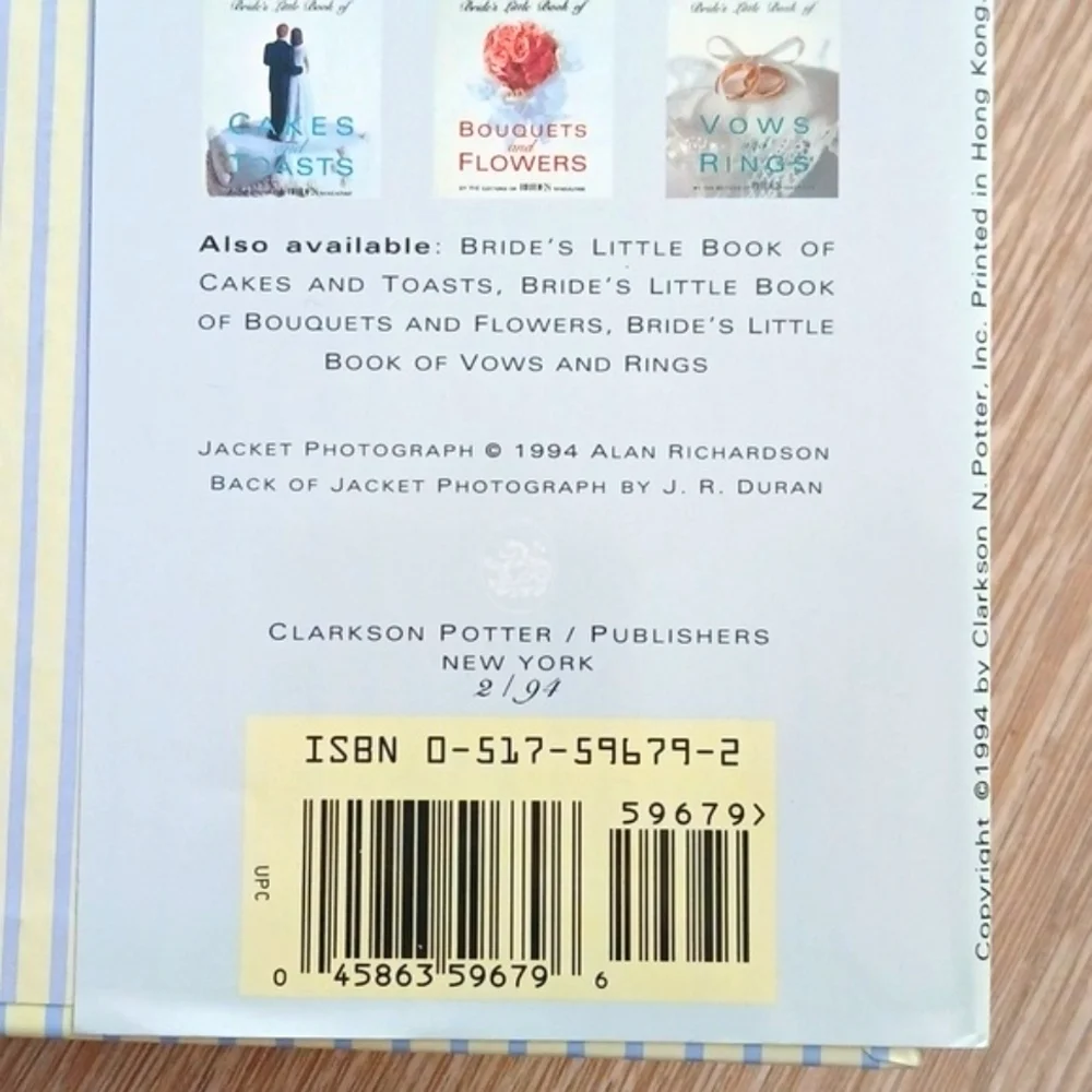 Bride's Little Book of Customs and Keepsakes Brides Magazine 1994 Engagements